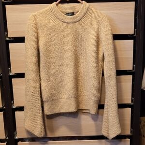 Topshop Beige Crewneck Knit Sweater